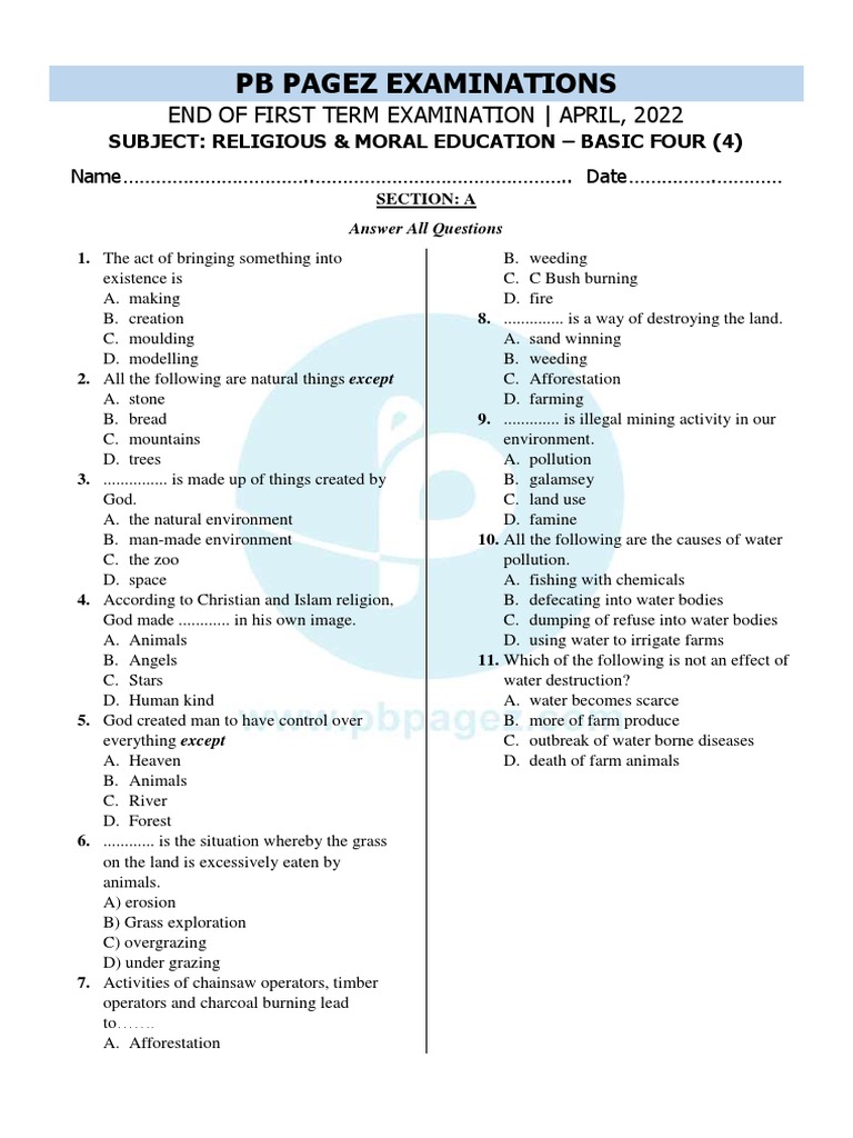 BS4 Rme T1 | PDF | Water | Natural Environment