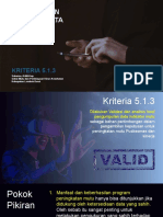 Kriteria 5.1.3 Validasi Dan Analisis Data