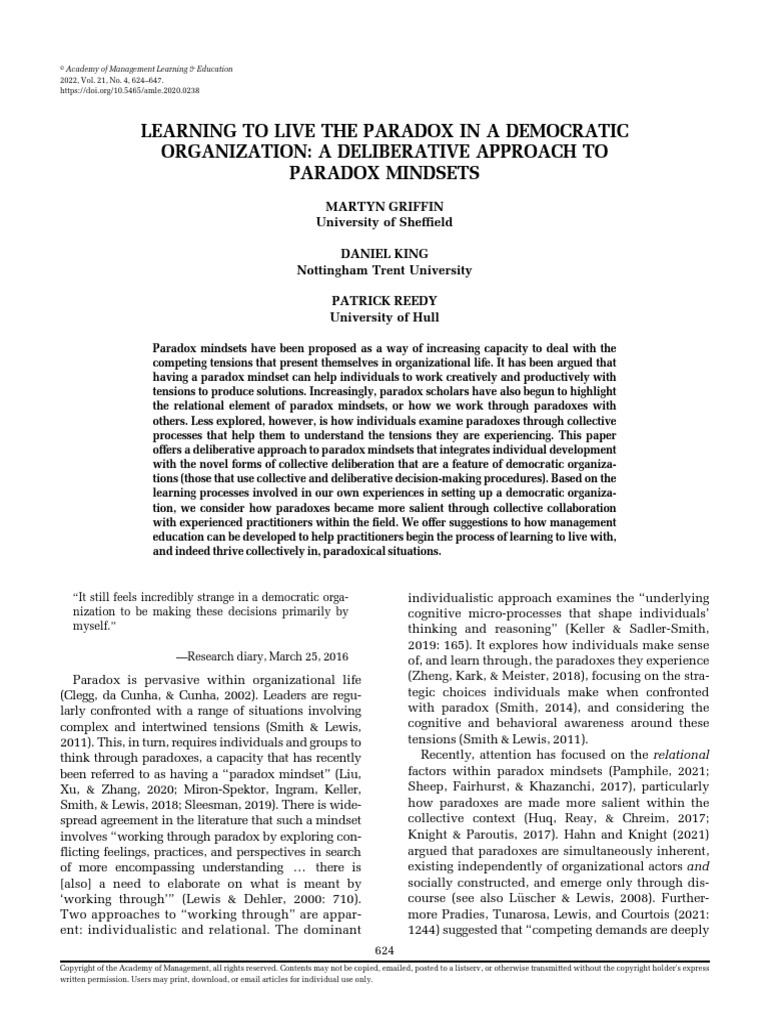 Griffin et al 2022 the integrated governance model a case study of hp