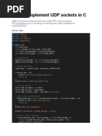 Unit5 How To Implement UDP Sockets in C