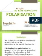 Polarisation: Antenna and Wave Propogation