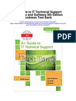 A Guide To It Technical Support Hardware and Software 9th Edition Andrews Test Bank