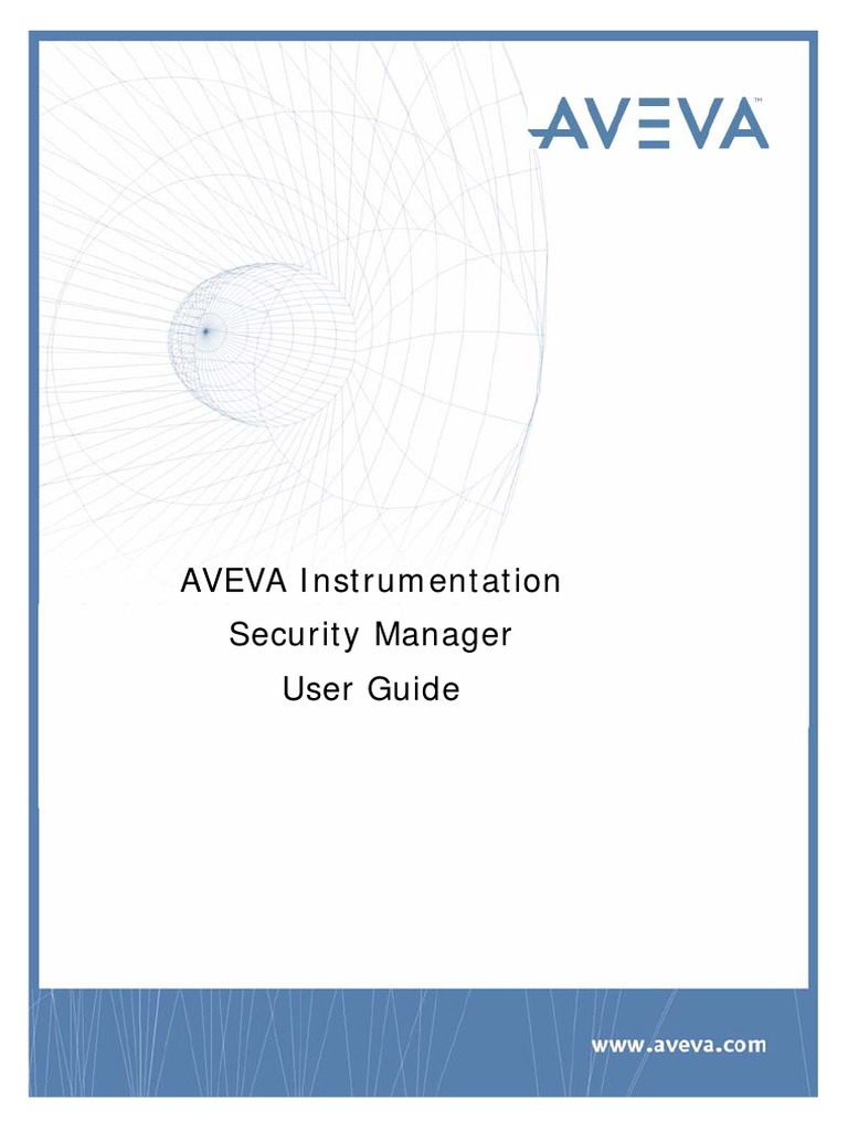 AVEVA Instrumentation 12.2.SP2 Security Manager User Guide | PDF ...