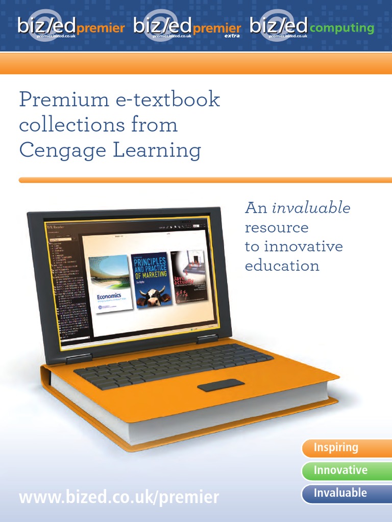 Premium e Textbook Collections From Cengage Learning PDF Computer