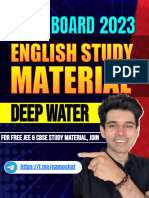 (CBSE BOARD 2023) Deep Water - English