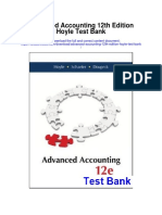 Advanced Accounting 12th Edition Hoyle Test Bank
