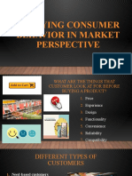Studying Consumer Behavior in Market Perspective