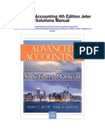 Advanced Accounting 4th Edition Jeter Solutions Manual