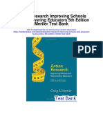 Action Research Improving Schools and Empowering Educators 5th Edition Mertler Test Bank