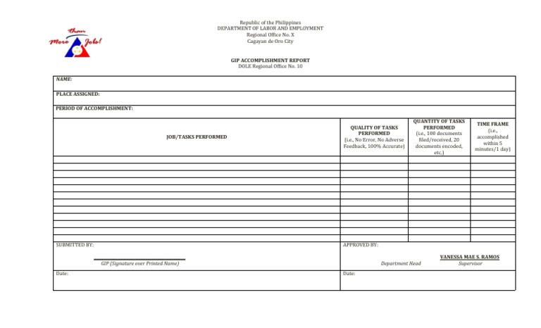 Blank Accom. Report | PDF