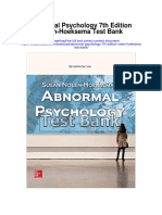 Abnormal Psychology 7th Edition Nolen Hoeksema Test Bank