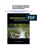 Advanced Accounting Updated Canadian 1st Edition Fayerman Solutions Manual
