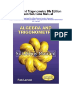 Algebra and Trigonometry 9th Edition Larson Solutions Manual