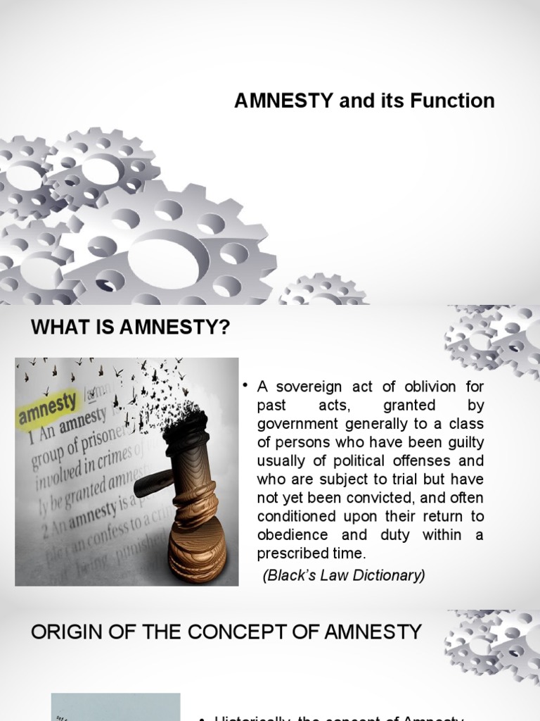 Understanding Amnesty: Definition & History | PDF | Pardon | Amnesty