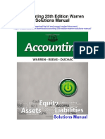 Accounting 25th Edition Warren Solutions Manual