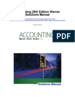 Accounting 26th Edition Warren Solutions Manual