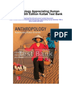 Anthropology Appreciating Human Diversity 16th Edition Kottak Test Bank