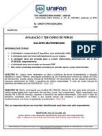 Arquivo 4 - TDE 3 CURSO DE FÉRIAS - SALÁRIO-MATERNIDADE
