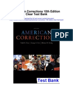 American Corrections 10th Edition Clear Test Bank