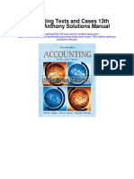 Accounting Texts and Cases 13th Edition Anthony Solutions Manual