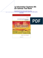 Accounting Information Systems 9th Edition Gelinas Test Bank