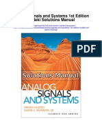 Analog Signals and Systems 1st Edition Kudeki Solutions Manual