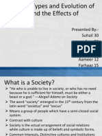 Society, Types and Evolution of Society and