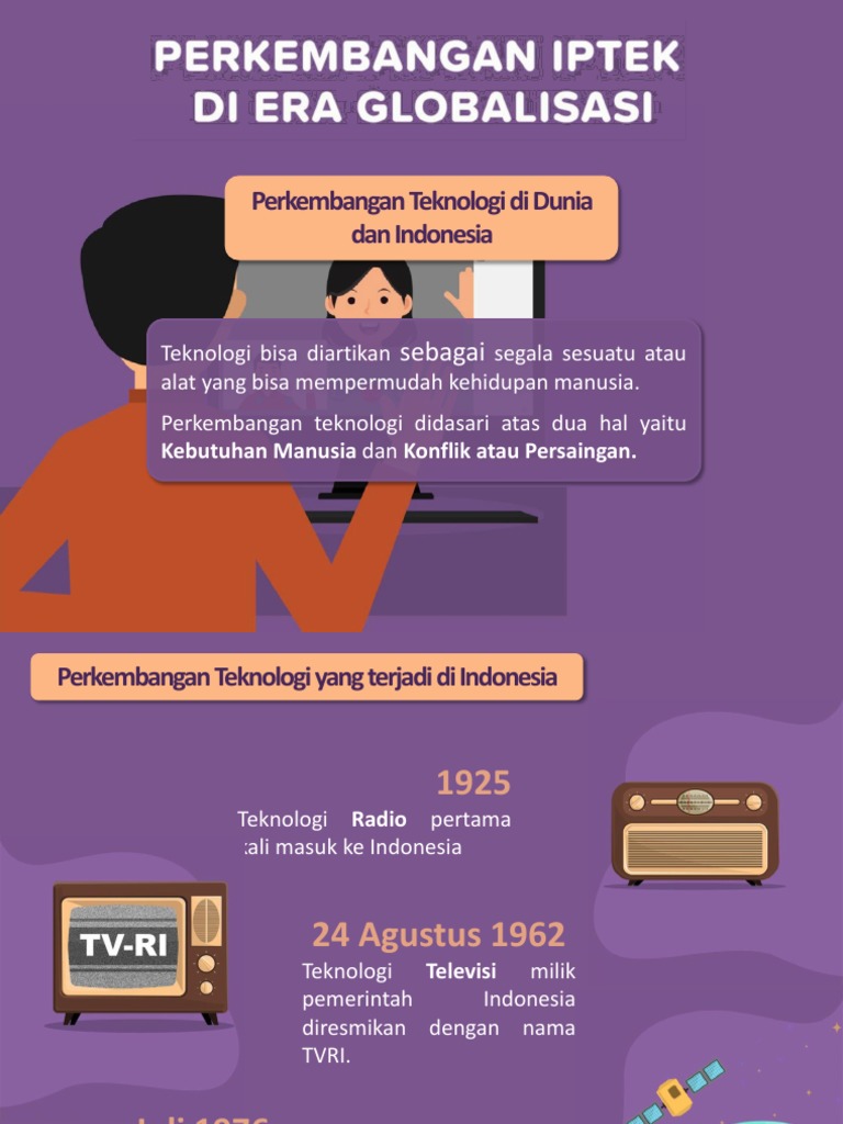 Perkembangan iptek di indonesia teknologi informasi dan komunikasi