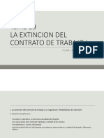 Tema 19 La Extincion Del Contrato de Trabajo I PDF