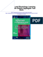 Anatomy and Physiology Learning System 4th Edition Applegate Test Bank
