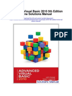 Advanced Visual Basic 2010 5th Edition Irvine Solutions Manual