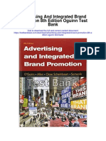 Advertising and Integrated Brand Promotion 8th Edition Oguinn Test Bank