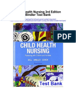 Child Health Nursing 3rd Edition Bindler Test Bank