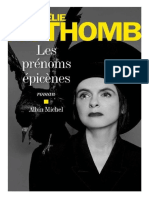 Amélie Nothomb - Les Prénoms épicènes