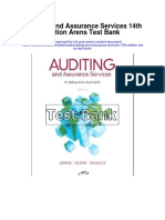 Auditing and Assurance Services 14th Edition Arens Test Bank