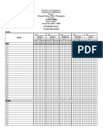 Attendance Sheet (Class Advisers)