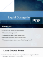 Liquid Dosage Forms