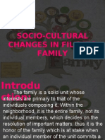 SOCIO-CULTURAL CHANGES IN THE FILIPINO FAMILY