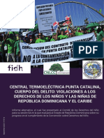 FIDH Informe Sobre Punta Catalina