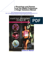 Anatomy Physiology and Disease Foundations For The Health Professions 1st Edition Roiger Solutions Manual