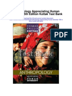Anthropology Appreciating Human Diversity 15th Edition Kottak Test Bank