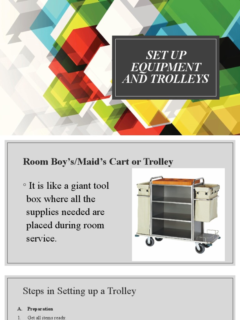 Trolley setting sale