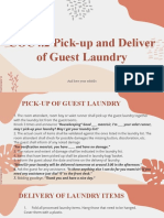 Pickup and Deliver Guset Laundry
