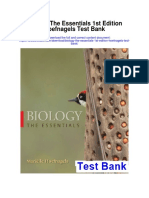 Biology The Essentials 1st Edition Hoefnagels Test Bank