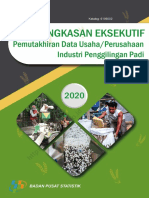 Ringkasan Eksekutif Pemutakhiran Data Usaha - Perusahaan Industri Penggilingan Padi 2020