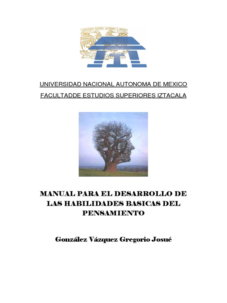 Manual Habilidades Del Pensamiento | PDF | Pensamiento | Aprendizaje