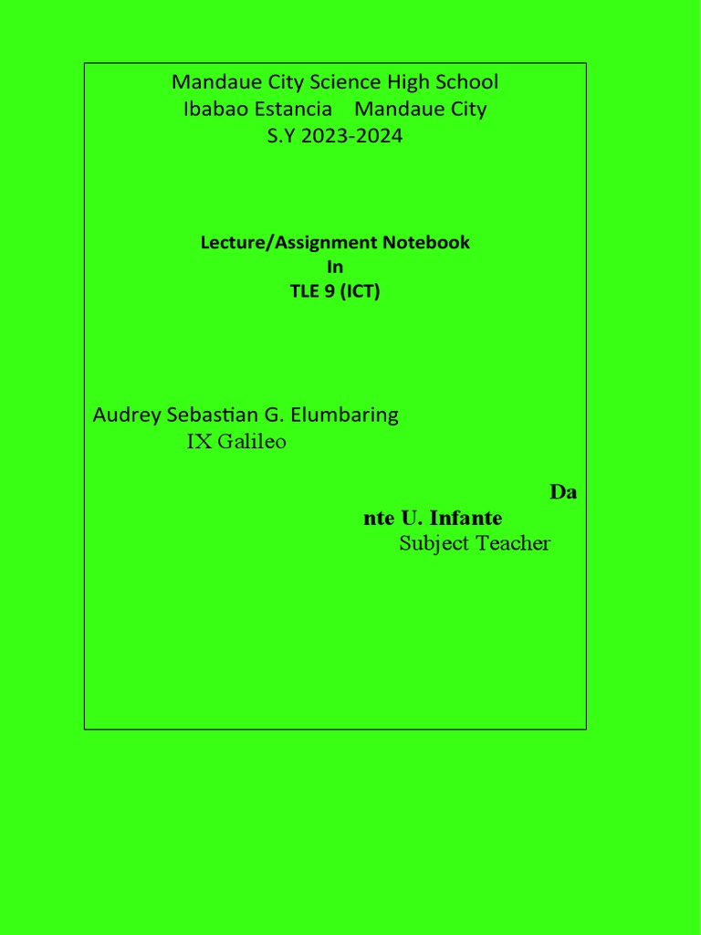 Mandaue City Science High School Ibabao Estancia Mandaue City S.Y 20232024 PDF