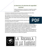 La Escuela de Las Americas y La Doctrina de Seguridad Nacional