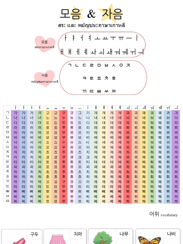 모음 & 자음 | PDF