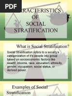 Characteristics Social Stratification